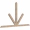 Ekena Millwork Saratoga Smooth Timber Gable Bracket, Douglas Fir, 96"W x 56"H x 3 1/2"D x 3 1/2"F, 14/12 Pitch GBW096X56X0404SAR00SDF - alternate 2